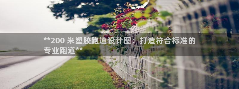 谈球吧app体育：**200 米塑胶跑道设计图：打造符合标准的
专业跑道**