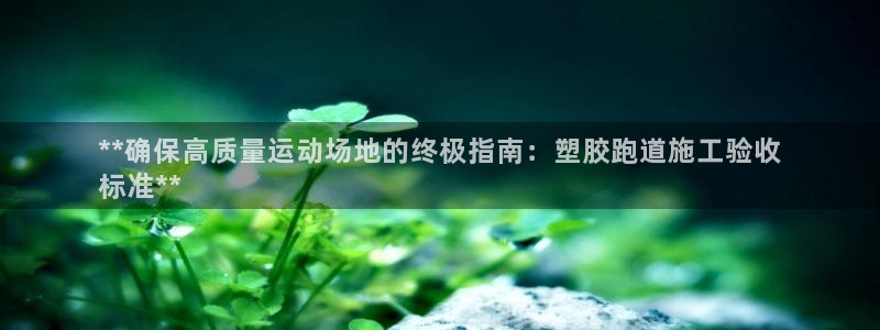 谈球吧网app官网下载：**确保高质量运动场地的终极指南：塑胶跑道施工验收
标准**