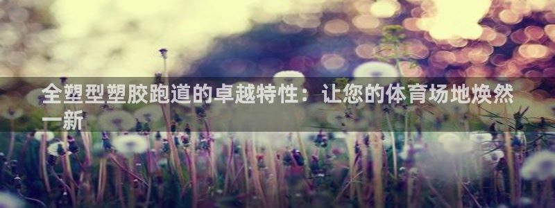 谈球吧app官方下载：全塑型塑胶跑道的卓越特性：让您的体育场地焕然
一新