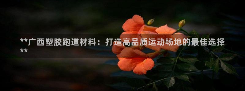 谈球吧体育官网在线入口免费观看：**广西塑胶跑道材料：打造高品质运动场地的最佳选择
**