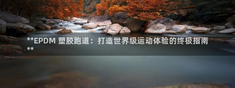 谈球吧官网提款不了：**EPDM 塑胶跑道：打造世界级运动体验的终极指南
**