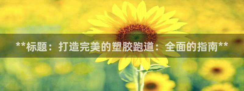 谈球吧APP开元：**标题：打造完美的塑胶跑道：全面的指南**